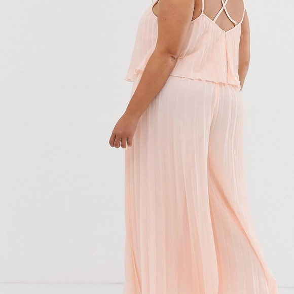 Asos Design Curve pleated crop top jumpsuit - NWT - Picture 4 of 9